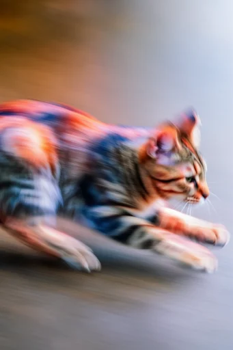 Kinetic Velocity Abstraction style reference image — vibrant primary colors