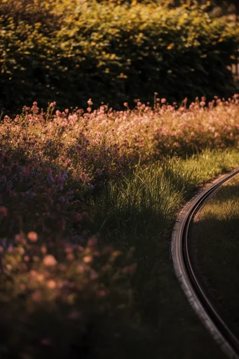 Amber Nostalgic Transit style reference image — sun-drenched warmth