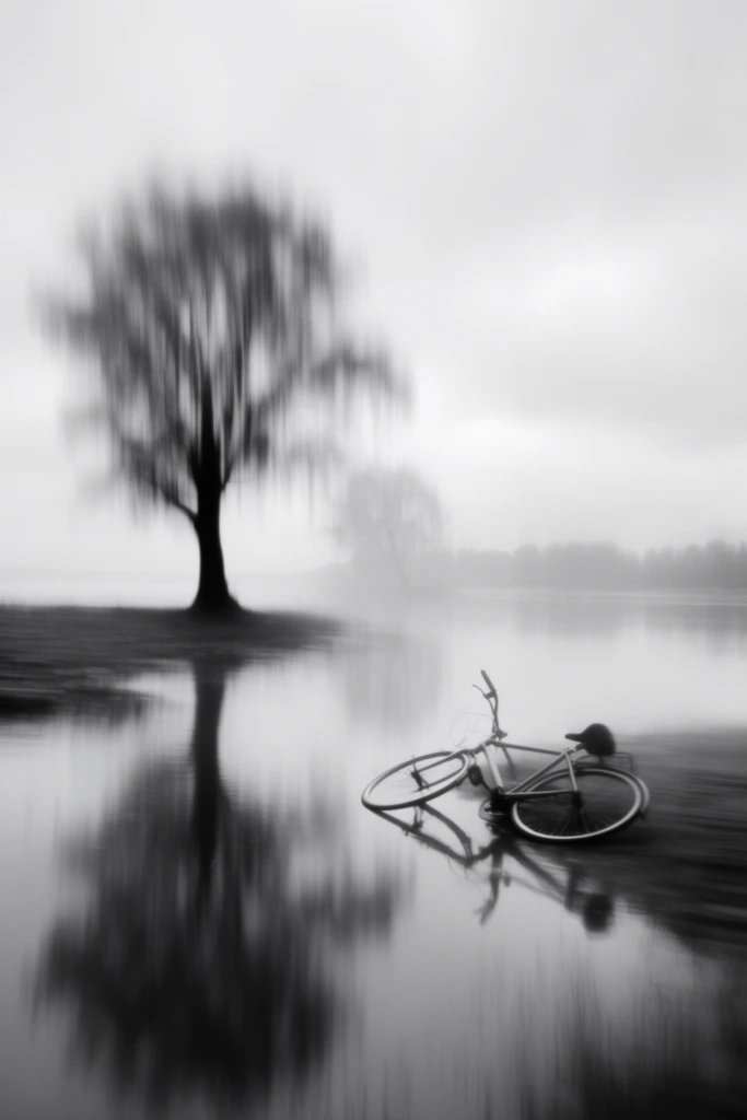 Ethereal Monochrome Motion style AI image example 2