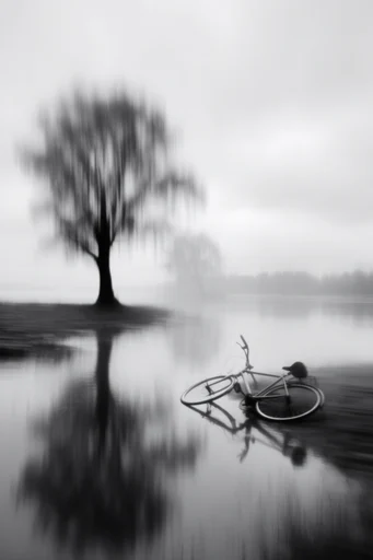 Ethereal Monochrome Motion style AI image example 2