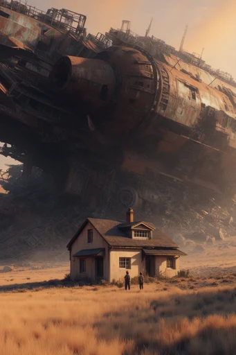 Cinematic Megastructural Realism style AI image example 4