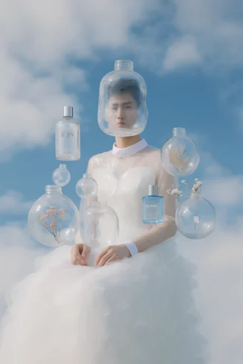 Prismatic Ethereal Glass moodboard — generate AI images in this style