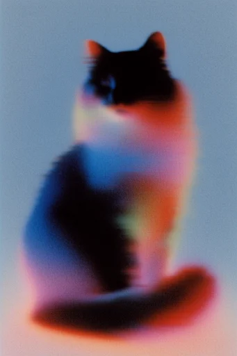 Spectral Glitch Aura style reference image — motion blur