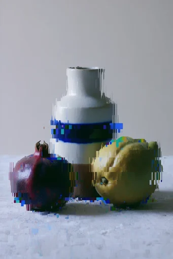 Synthetic Glitch Surrealism style reference image — glitch art
