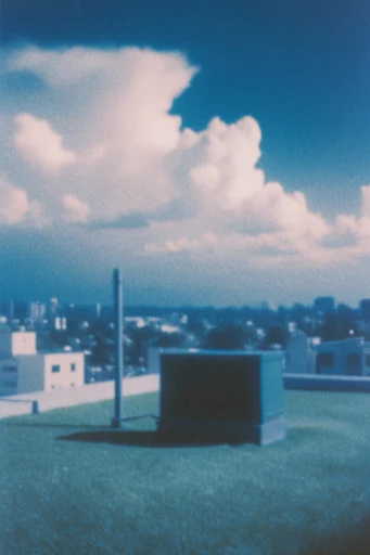 Nocturnal Cyanotype Dreamscape style reference image — Prussian blue monochrome