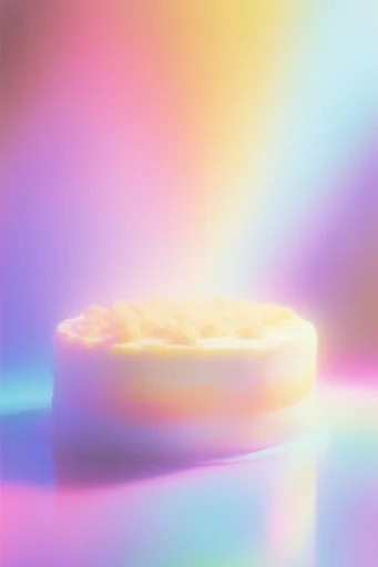 Luminous Grainy Etherealism style reference image — abstract fluid geometry