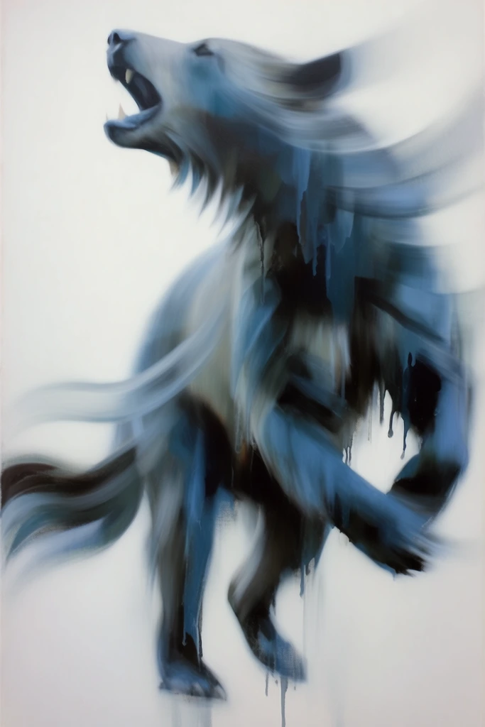 Kinetic Minimalist Impressionism style AI image example 3