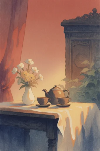 Nostalgic Luminous Landscapes style reference image — soft gradient lighting