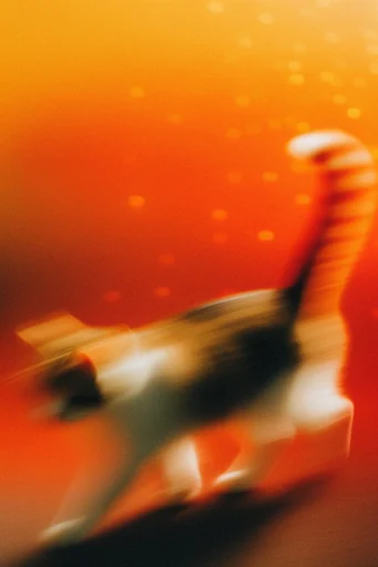 Ethereal Kinetic Nocturne style reference image — heavy film grain