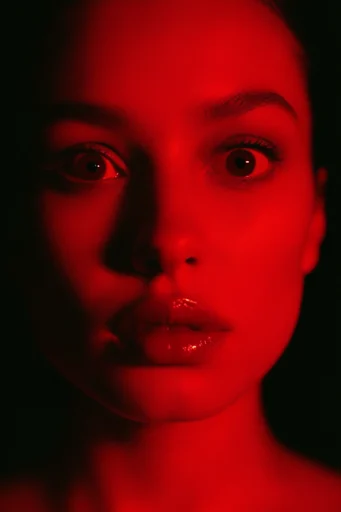 Crimson Noir Spectral style reference image — chiaroscuro noir