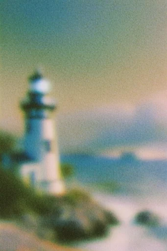 Ethereal Nostalgic Abstraction style reference image — warm sunset palette