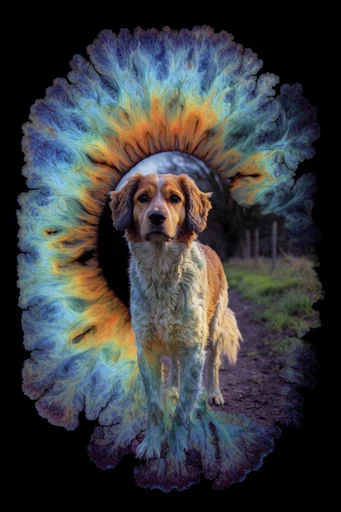 Luminous Organic Microcosm style reference image — high-contrast liquid sheen