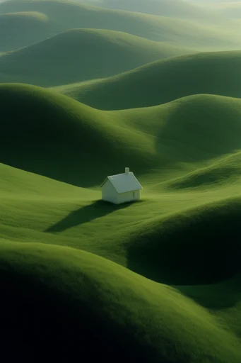 Velvet Verdant Surrealism style reference image — surreal minimalism