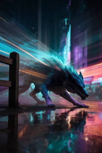 Kinetic Nocturnal Flow style AI image example 3