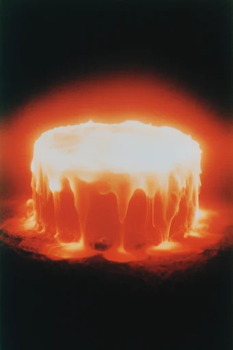 Radiant Analog Catastrophe style reference image — retro-apocalyptic atmosphere