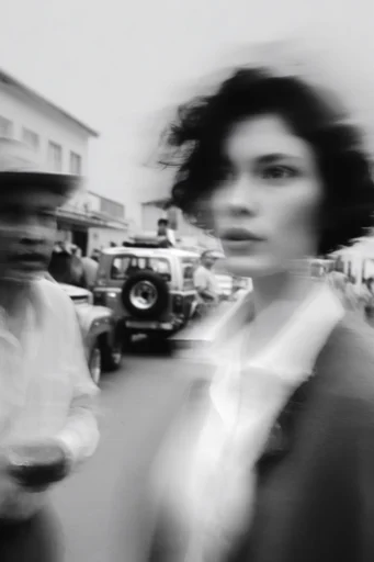 Monochrome Glitch Surrealism style reference image — monochrome photography