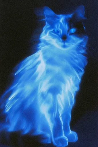 Ethereal Spectral Cyanotype style reference image — chiaroscuro