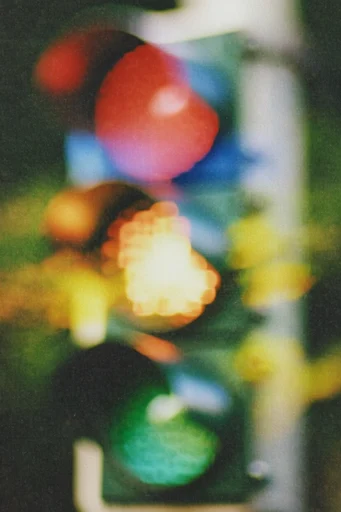 Kinetic Dreamcore Analog style reference image — phosphorescent color palette