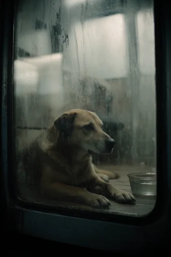 Cinematic Obscured Melancholy style reference image — distressed textures