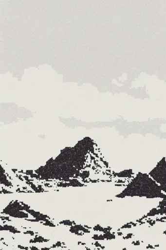 Raw Halftone Punk style AI image example 2