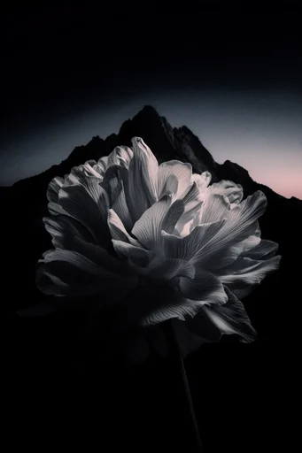 Ethereal Chiaroscuro Botanicals style reference image — chiaroscuro botanical
