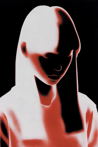 Spectral Thermal Noir style reference image — liquid light distortion