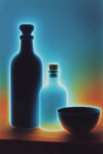 Thermal Grain Surrealism style reference image — thermal gradient lighting