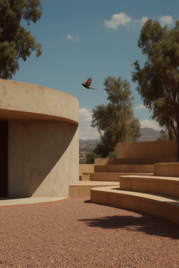 Monolithic Solar Minimalism style AI image example 3