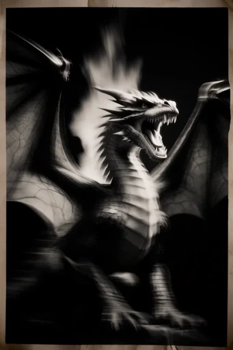 Kinetic Spectral Noir style reference image — shutter drag