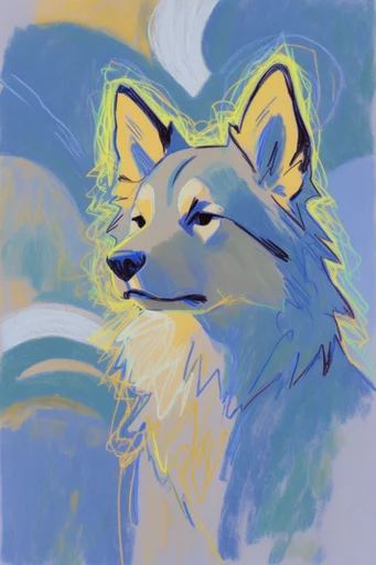 Ethereal Neon Fauvism style AI image example 3