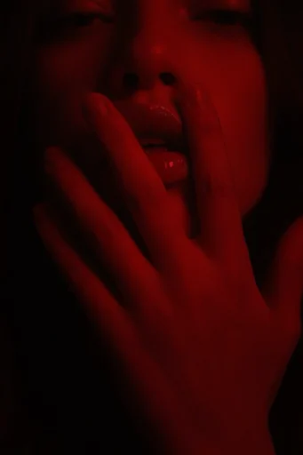 Cinematic Crimson Noir style reference image — high-contrast noir