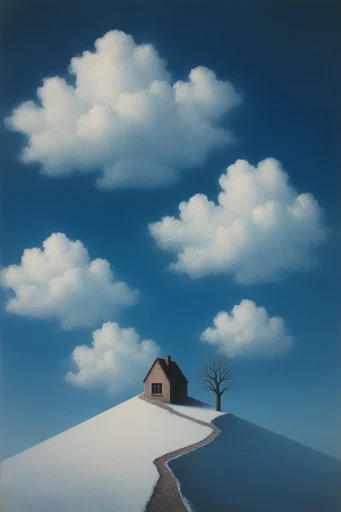 Ethereal Surrealist Minimalism style AI image example 4