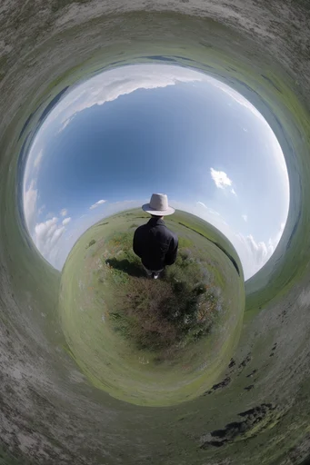 Surreal Spherical Landscapes moodboard — generate AI images in this style