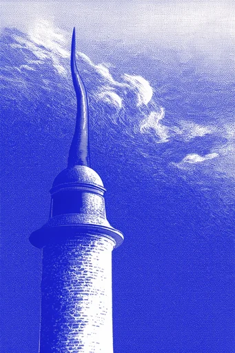 Ultramarine Graphic Printmaking style reference image — minimalist graphic design