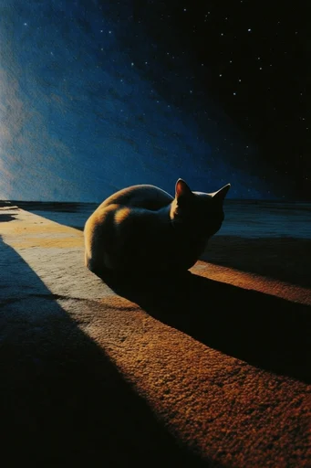Nocturnal Liminal Surrealism style reference image — atmospheric dreamscape