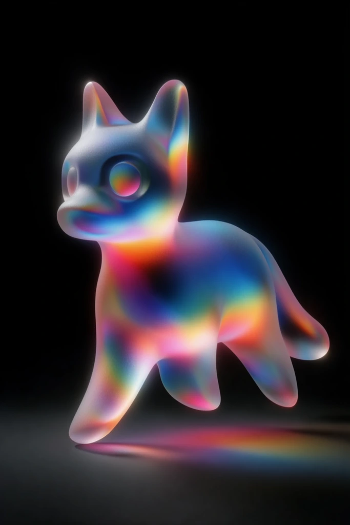 Luminous Chromatic Morphism style AI image example 3