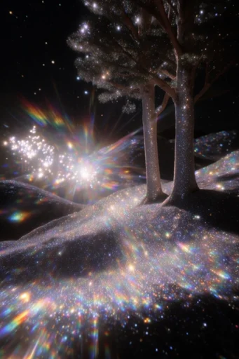 Cosmic Prismatic Glow style AI image example 2