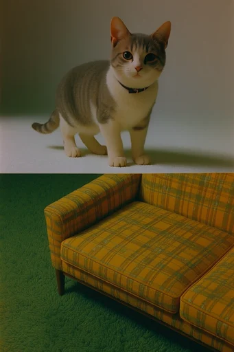 Nostalgic Miniature Surrealism style reference image — surreal juxtaposition