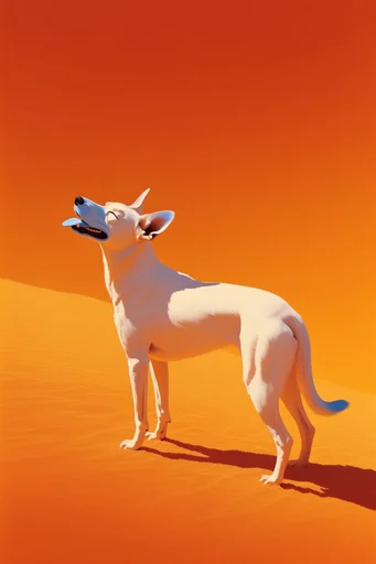 Monochromatic Solar Surrealism style reference image — geometric composition