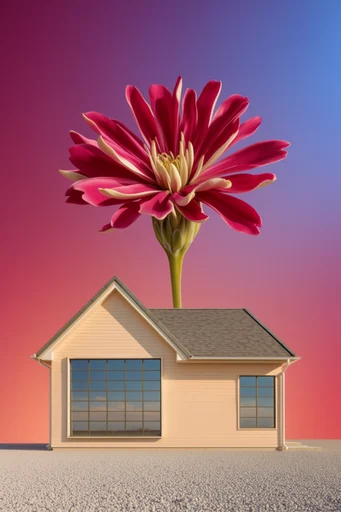 Electric Botanical Minimalism style reference image — minimalist composition