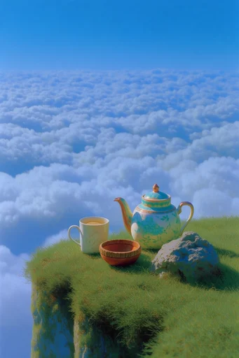Luminous Anime Horizon style reference image — vibrant anime background