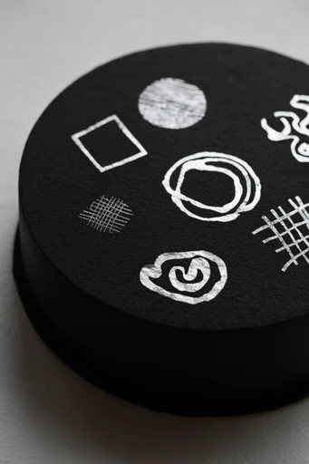 Monochromatic Avant-Garde Noir style reference image — tactile dark background