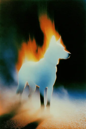 Apocalyptic Thermal Nocturne style reference image — vintage airbrush texture