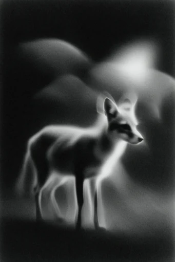 Avant-Garde Noir Photogram style AI image example 3