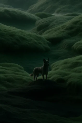 Surreal Abyssal Dreamscape style reference image — weightless composition