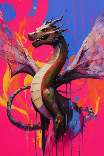Maximalist Neon Pop-Surrealism style reference image — vibrant street art elements