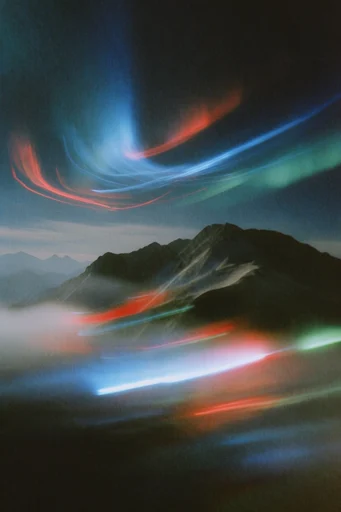 Cinematic Nocturnal Blur style reference image — chromatic aberration