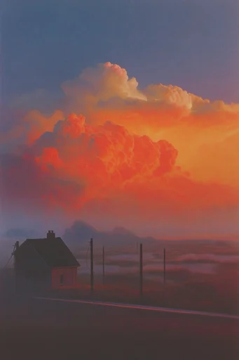 Luminous Twilight Surrealism style AI image example 2