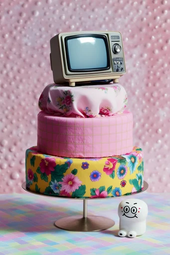 Surrealist Retro Whimsy style reference image — staged studio lighting