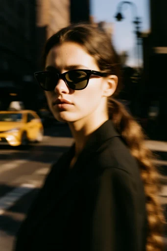 Cinematic Urban Blur style reference image — high contrast street photography